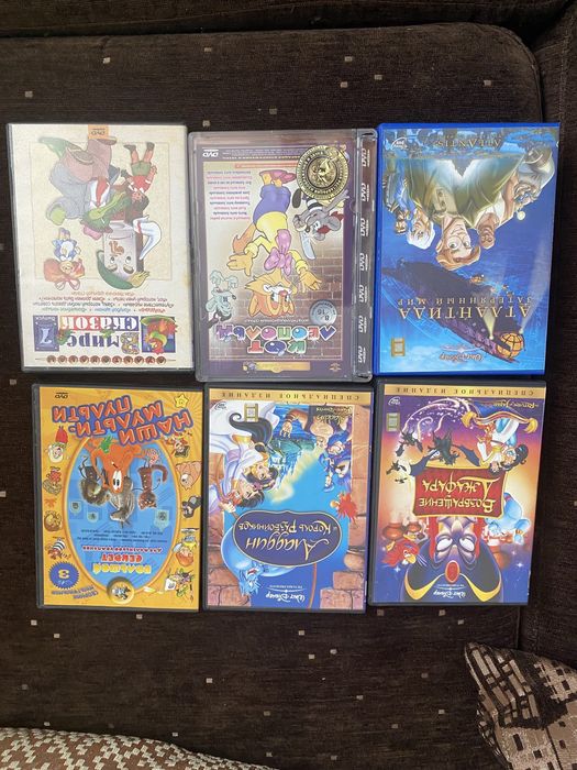 ДВД фильмы, мультфильмы, йога, танцы