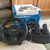 Игровой руль defender forsage drift gt