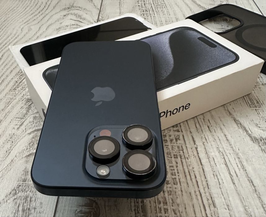 КАТО НОВ Iphone 15 Pro 128GB Blue ПОДАРЪЦИ