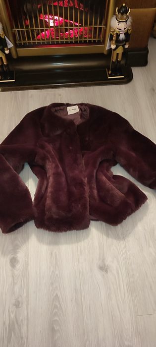 Blăniță bordo extrafină, imitație blana iepure,Orsay, mărime M-L, mode