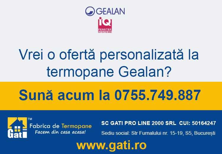 Ferestre și uși termopan Gealan - Azi 30% Reducere pt București, S5