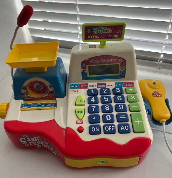 Касса игрушечная портативная