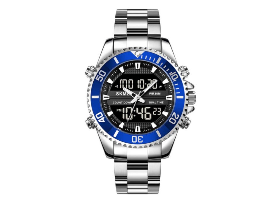 Мужские наручные часы Skmei 1850 Синие с черным