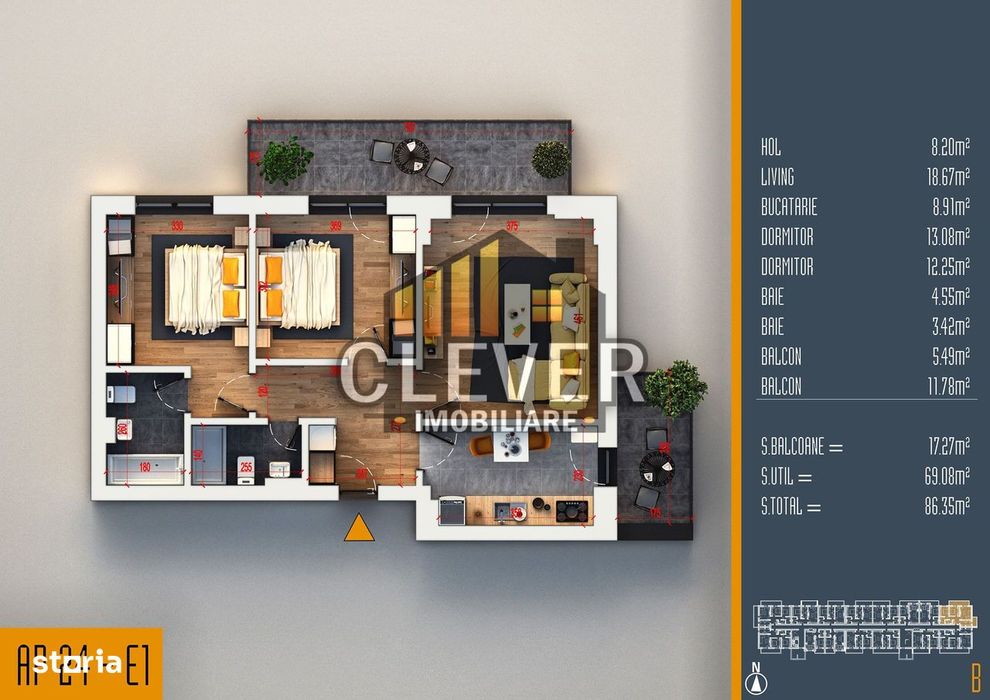 Apartament 3 Camere Decomandate Theodor Pallady Metrou Teclu