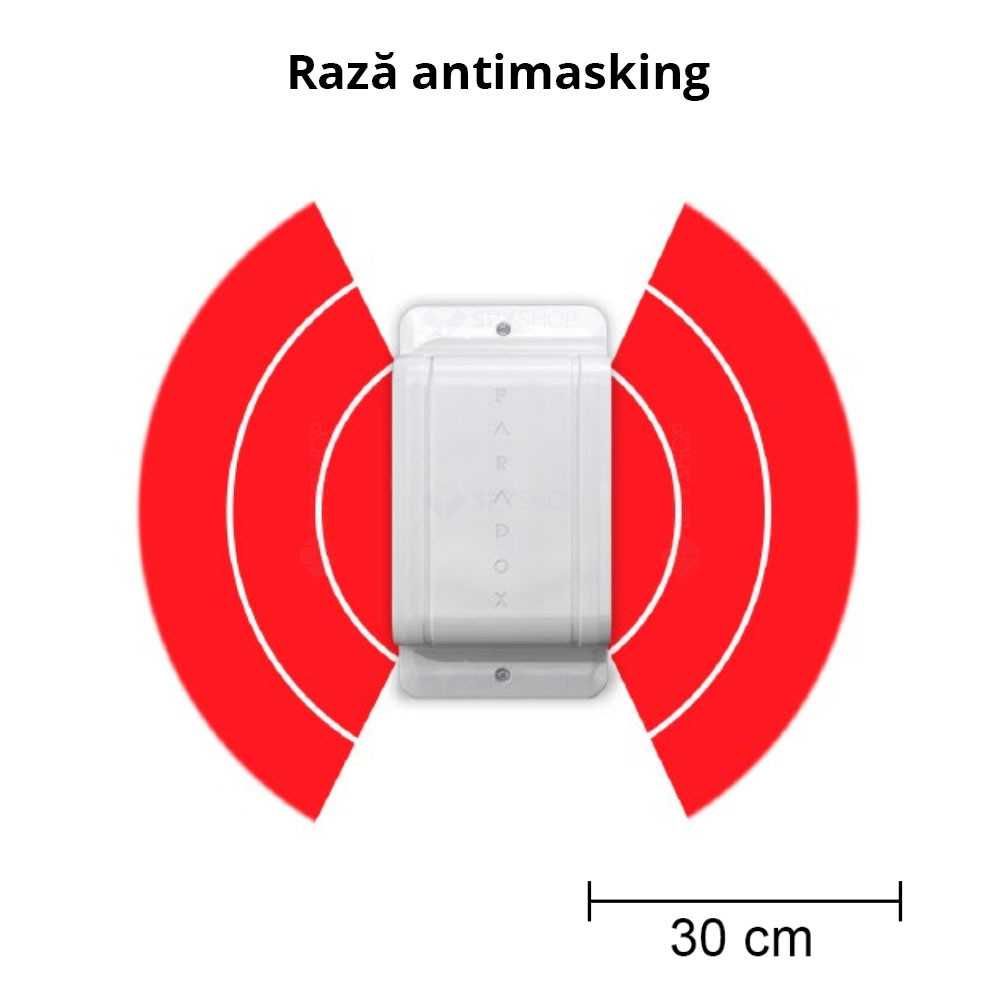 Detector de miscare wireless exterior dual PIR Paradox Envy NV780MR