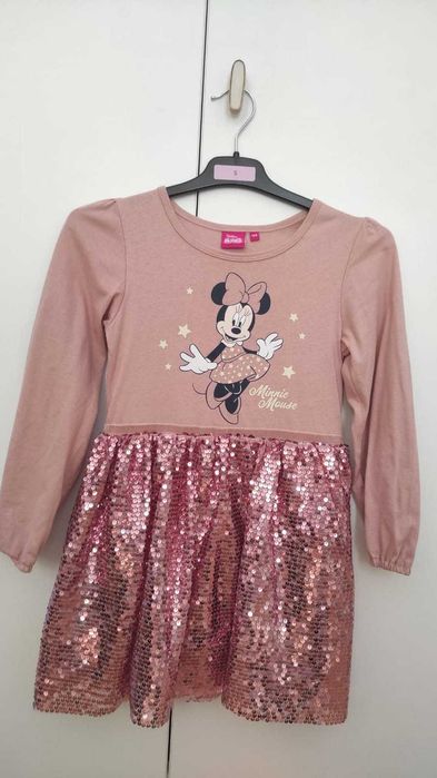 Rochie paiete Minnie Mouse, masura 128