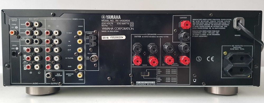 Yamaha RX V 430 amplificator 5.1 receiver stereo si multicanal