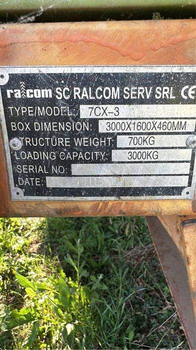 Remorca agricola 3,5t