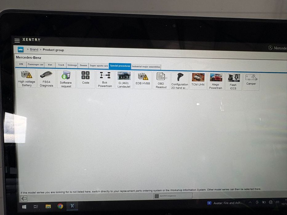Laptop diagnoza dedicata Mercedes Xentry Star
