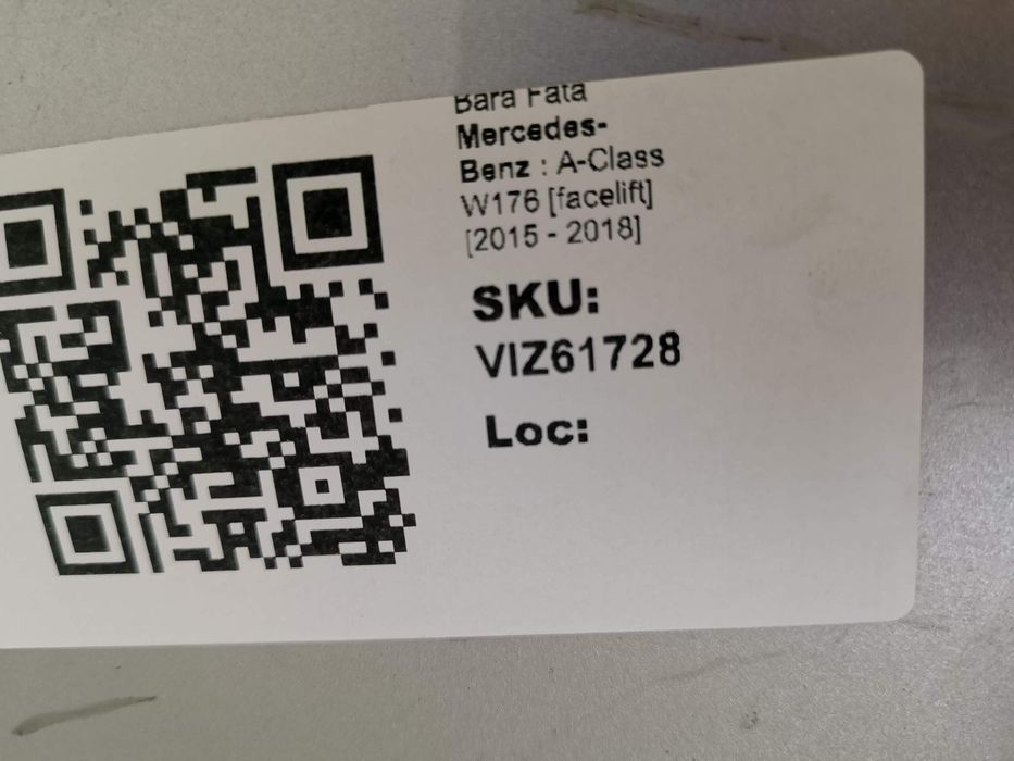 Предна броня Мерцедес-Бенц А-Клас / Mercedes-Benz A-Class W176 [фейсли