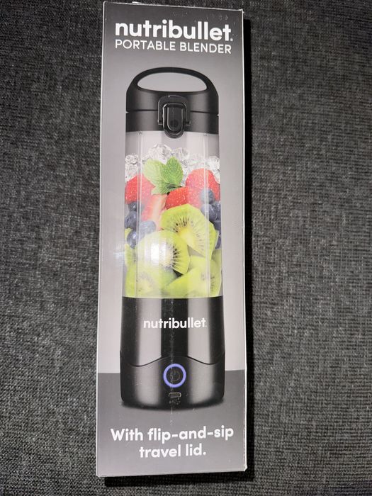 Blender portabil Nutribullet® NBP003MA, cupa 475 ml, USB-C, magenta