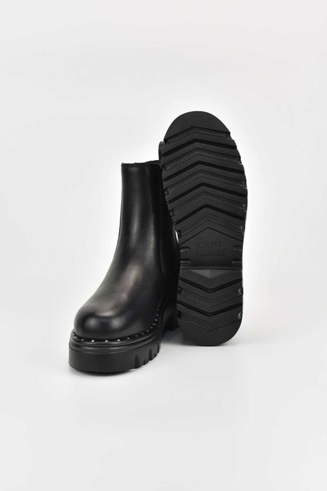 Дамски Боти Karl Lagerfeld KOMBAT Ankle Gore Boot 000 Black Lthr Women