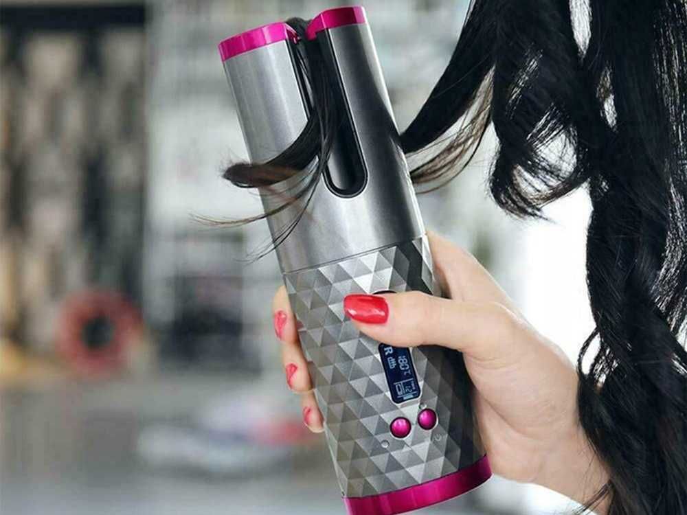 Автоматична безжична LCD ротационна маша за коса