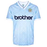 Manchester City 1988 Retro Football Shirt SCORE DRAW