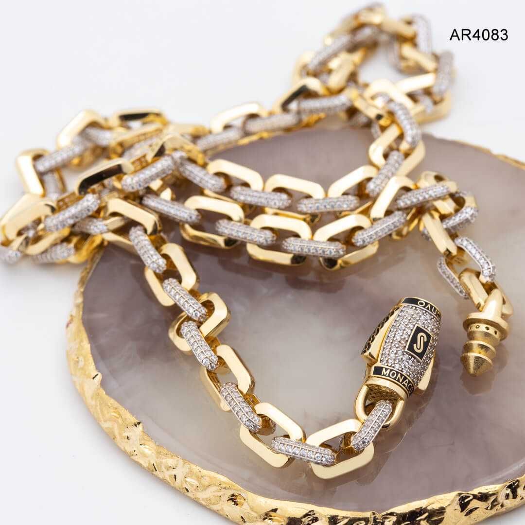Lant Aur 14K Monaco Chain, 60cm [AR4083] ARJEWELS