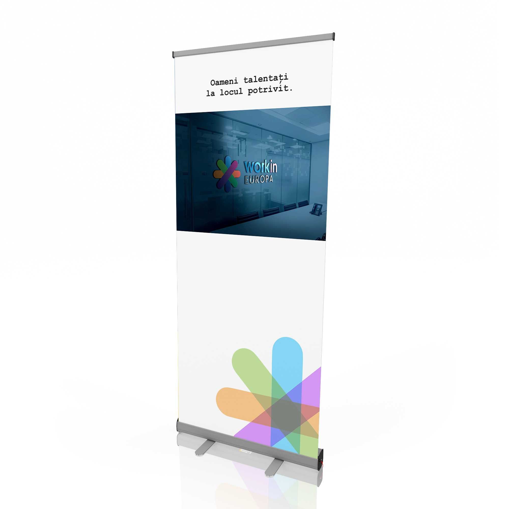 Roll up - 265 lei  / buc (sistem, print, husa)
