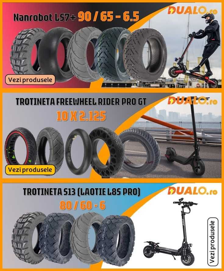 Cauciuc Tubeless 14 inch pentru Scuter Trotinete Moped Electric