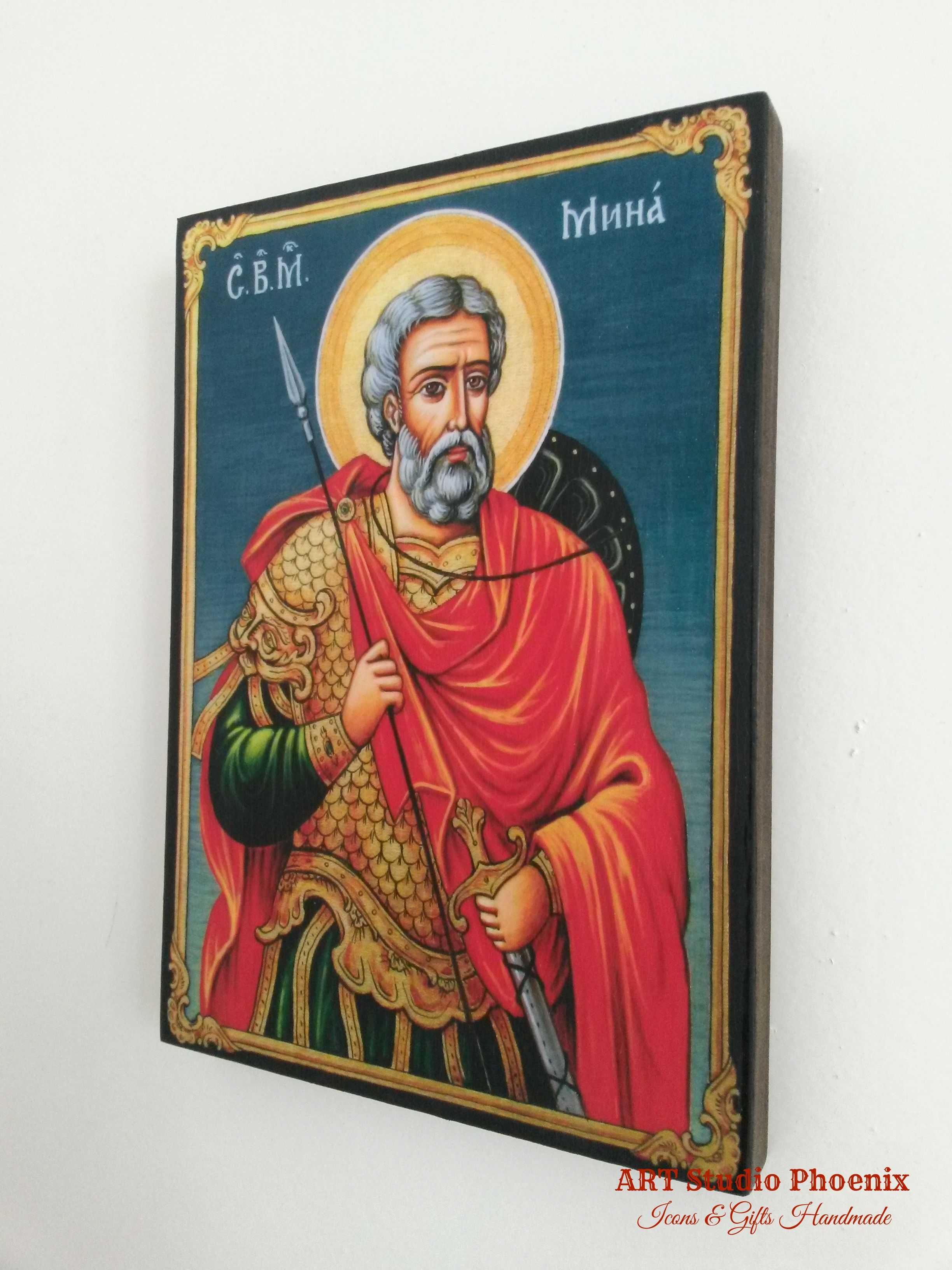 Икона на Свети Мина , различни изображения , icona Sveti Mina