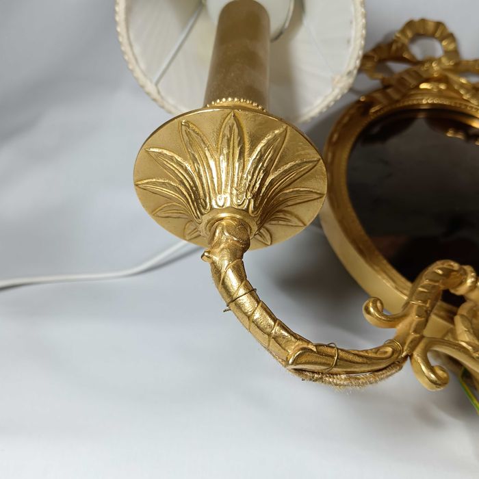 Aplica perete Ludovic XVI, stil Napoleon, alama aurita Ormolu, Franta