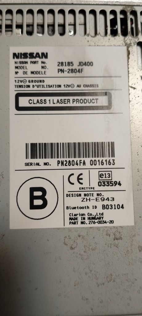Радио Нисан Bluetooth
