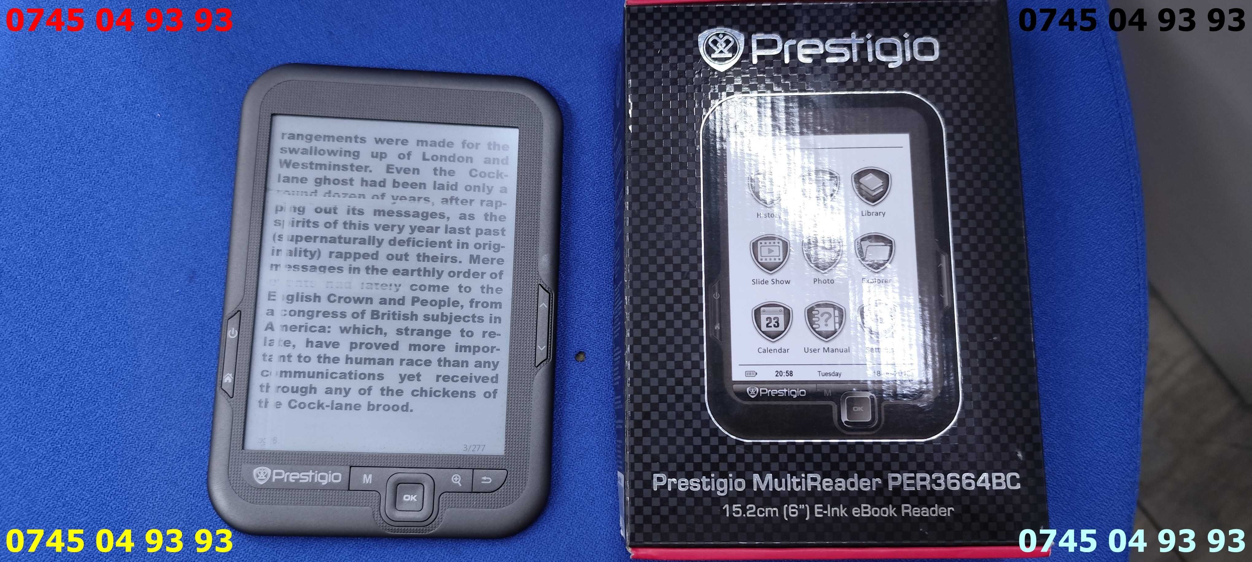 tableta e reader prestigio PER3664BC ecran spart se vinde ca in poze