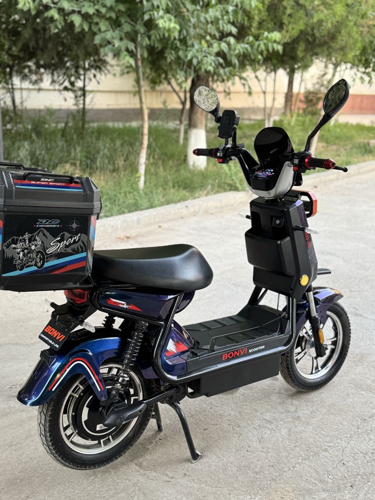 Elektir skuter bonvi 6 akumlyatorli tezlik 60 km