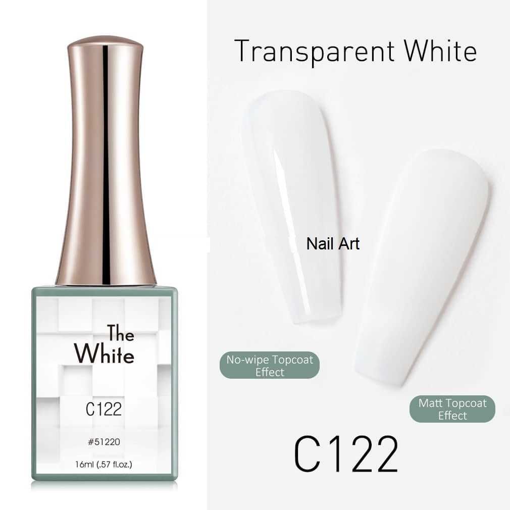 Canni Гел лак бяла серия -  White  – 16 ml