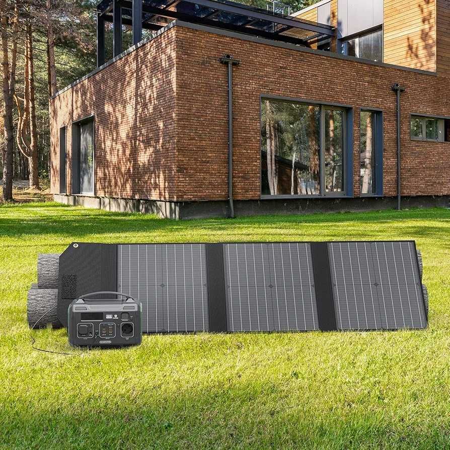 NTONPOWER Solar Panel Foldable 60 W, Monocrystalline Solar Panel