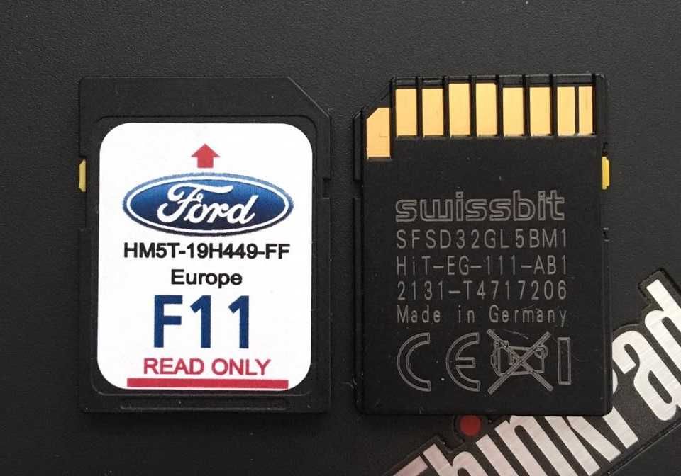 Ford F10 2023год. EUROPE Sd Card Map SYNC 2 Сд Карта ФОРД MCA MFD