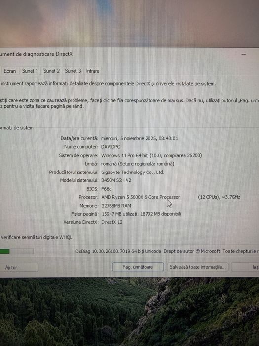 Vand pc gaming ryzen 5 5600x rtx 3060 12 gb 32 gb ram