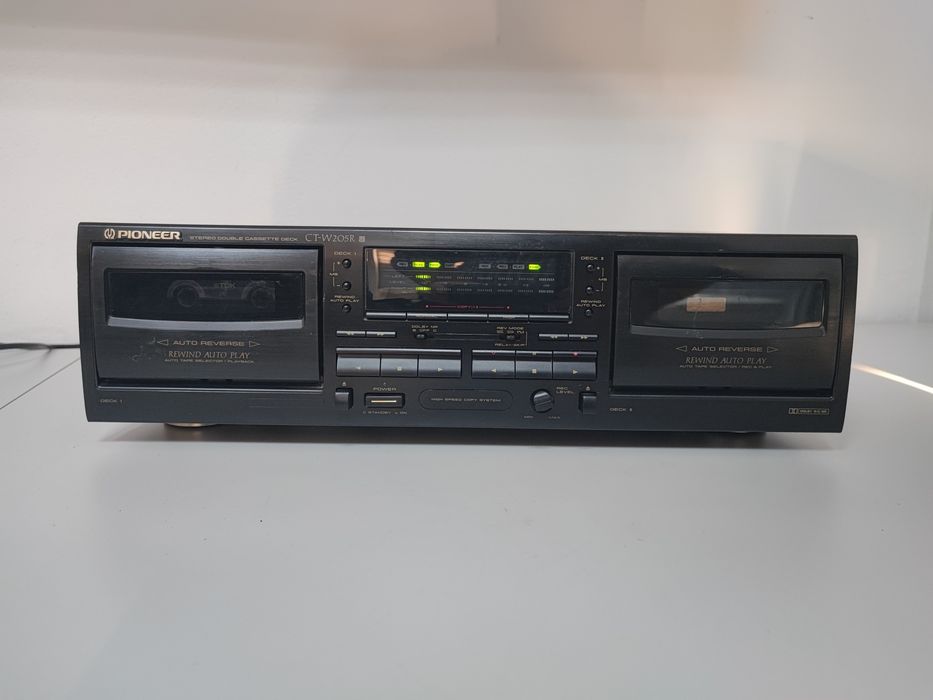 Deck dublu Pioneer CT W205R auto reverse Rec stereo cassette