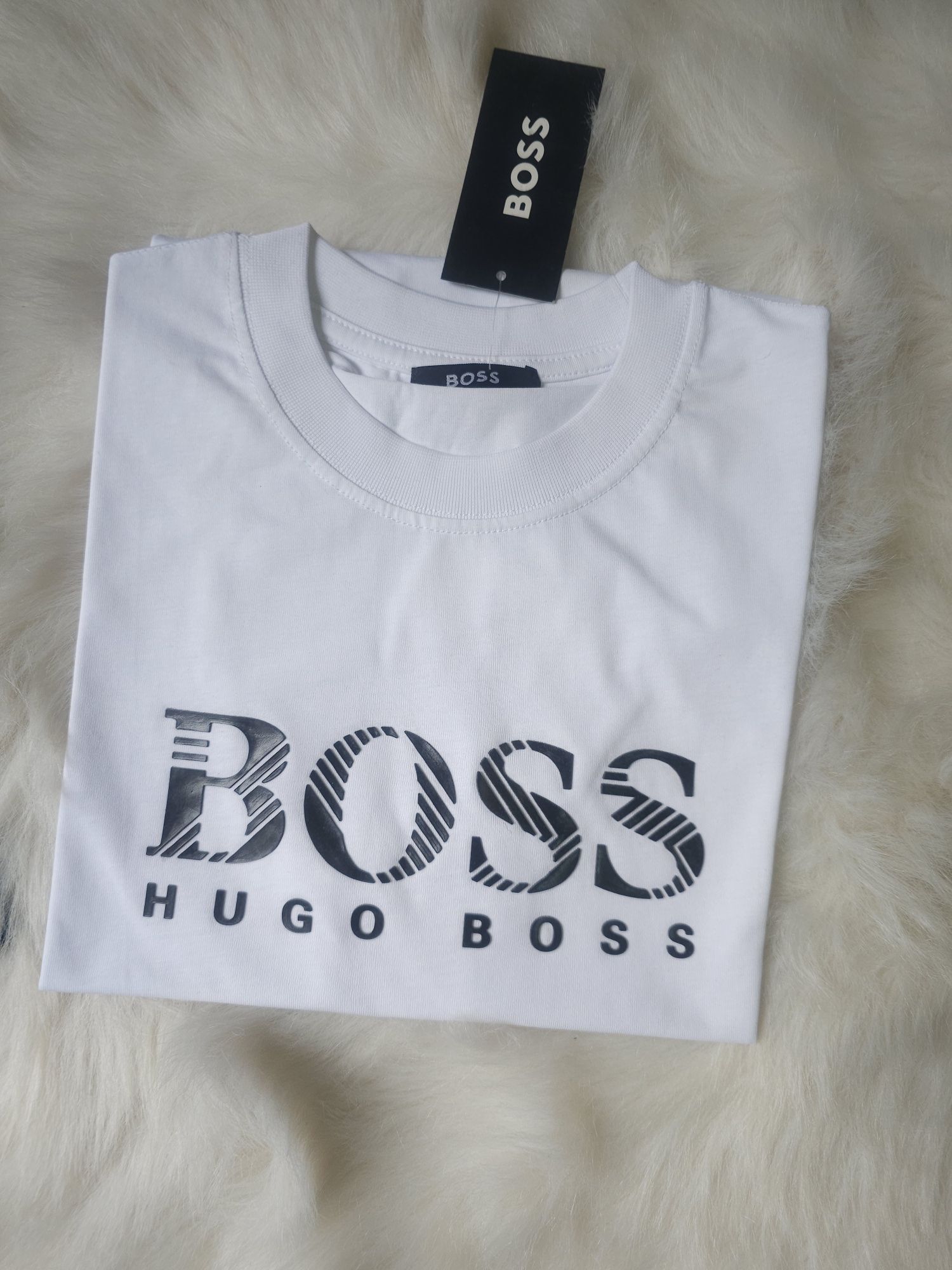 Мъжки тениски Boss тъмносиня Черна и бяла S, M, L, XL и XXL