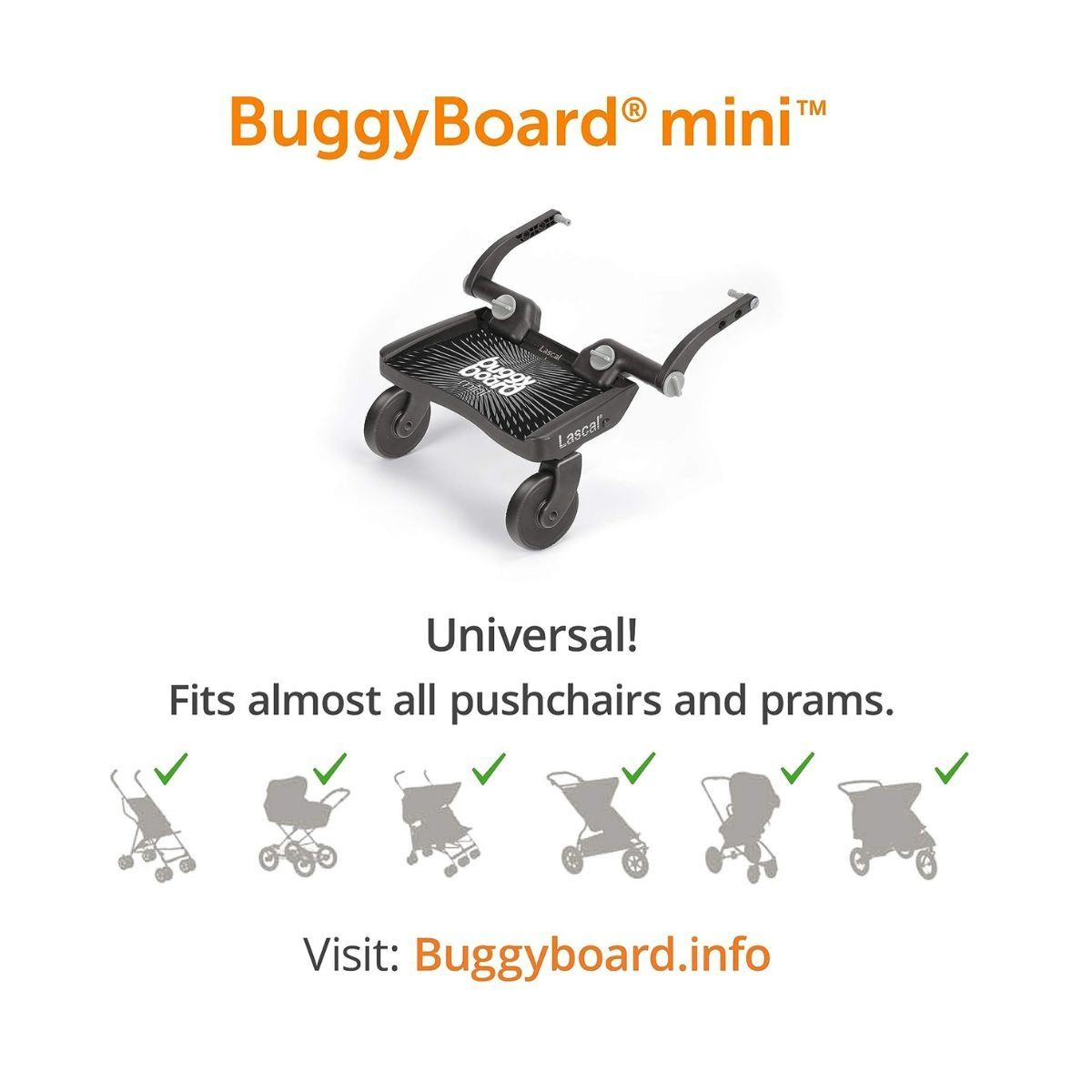 Adaptor / Platforma pentru al doilea copil LASCAL Buggy Board Mini, Ne