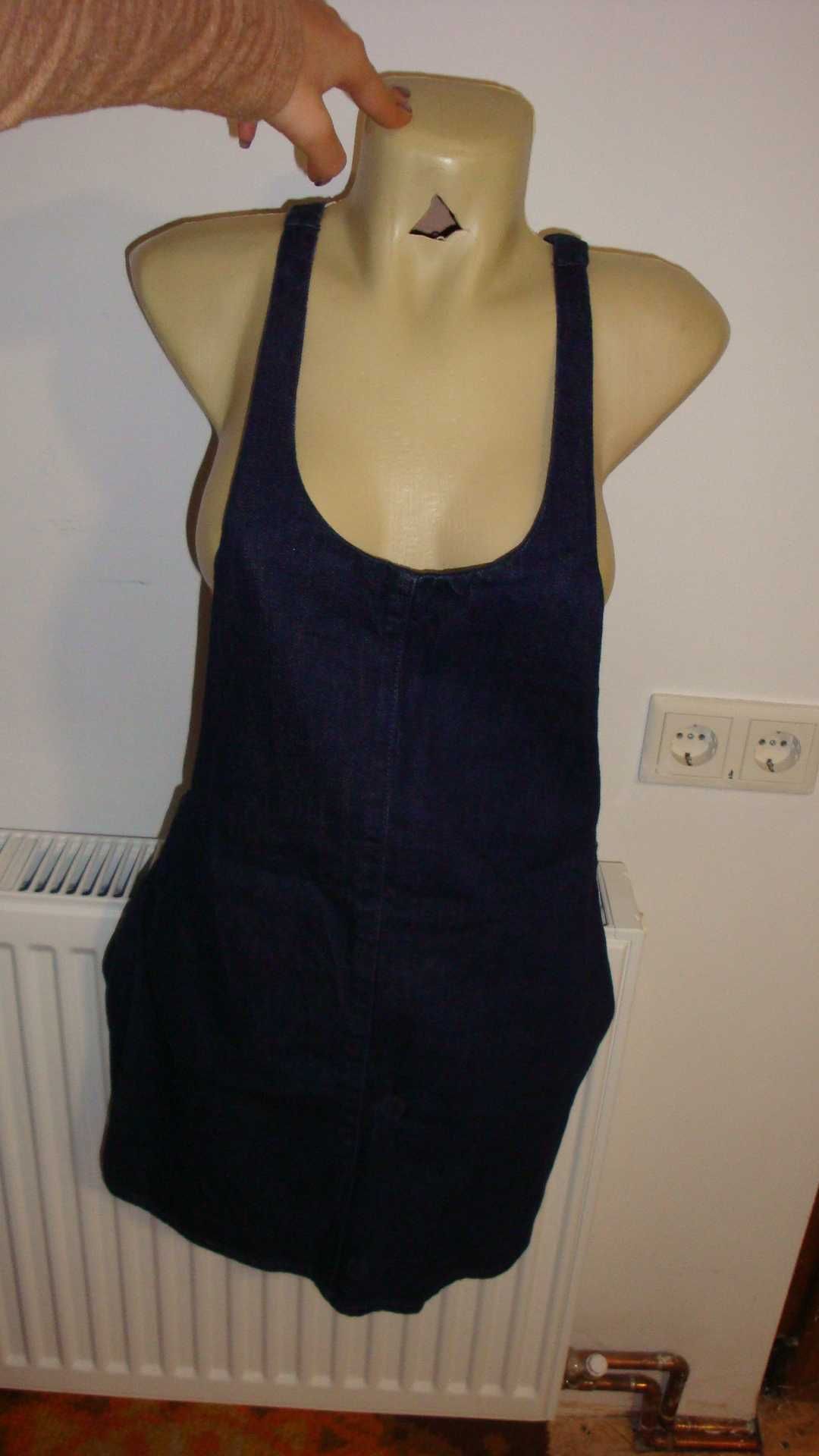 Sarafan, rochie de blugi/denim, Zara, S