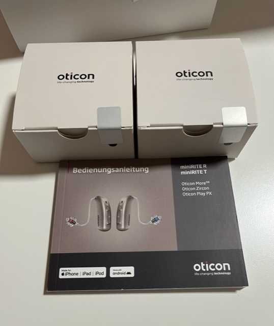 Висок Клас слухови апарати Oticon ZIRCON 2+зарядно устройство