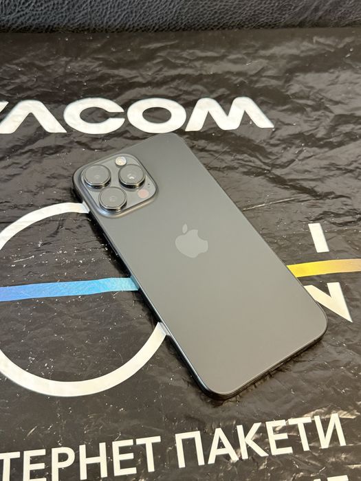 ***КАТО НОВ 256GB iPhone 15 Pro Max Vivacom гаранция до 25г  Titanium