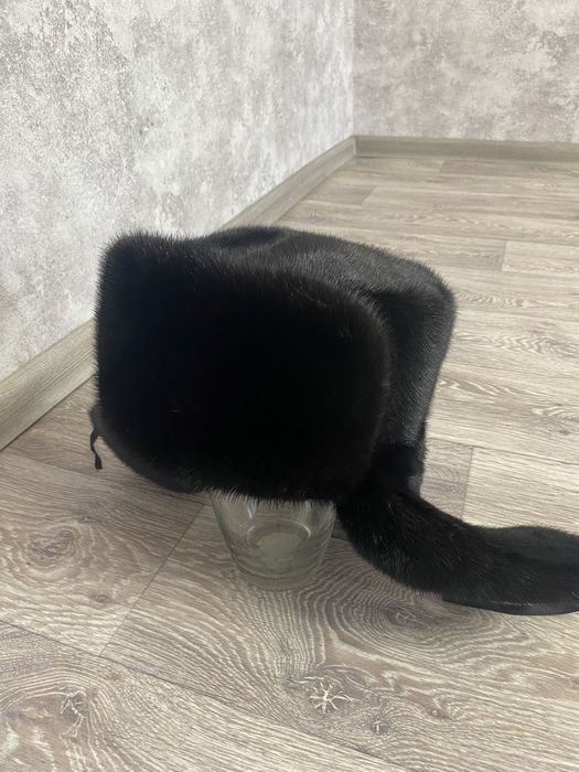 Шапка ушанка норковая мужская