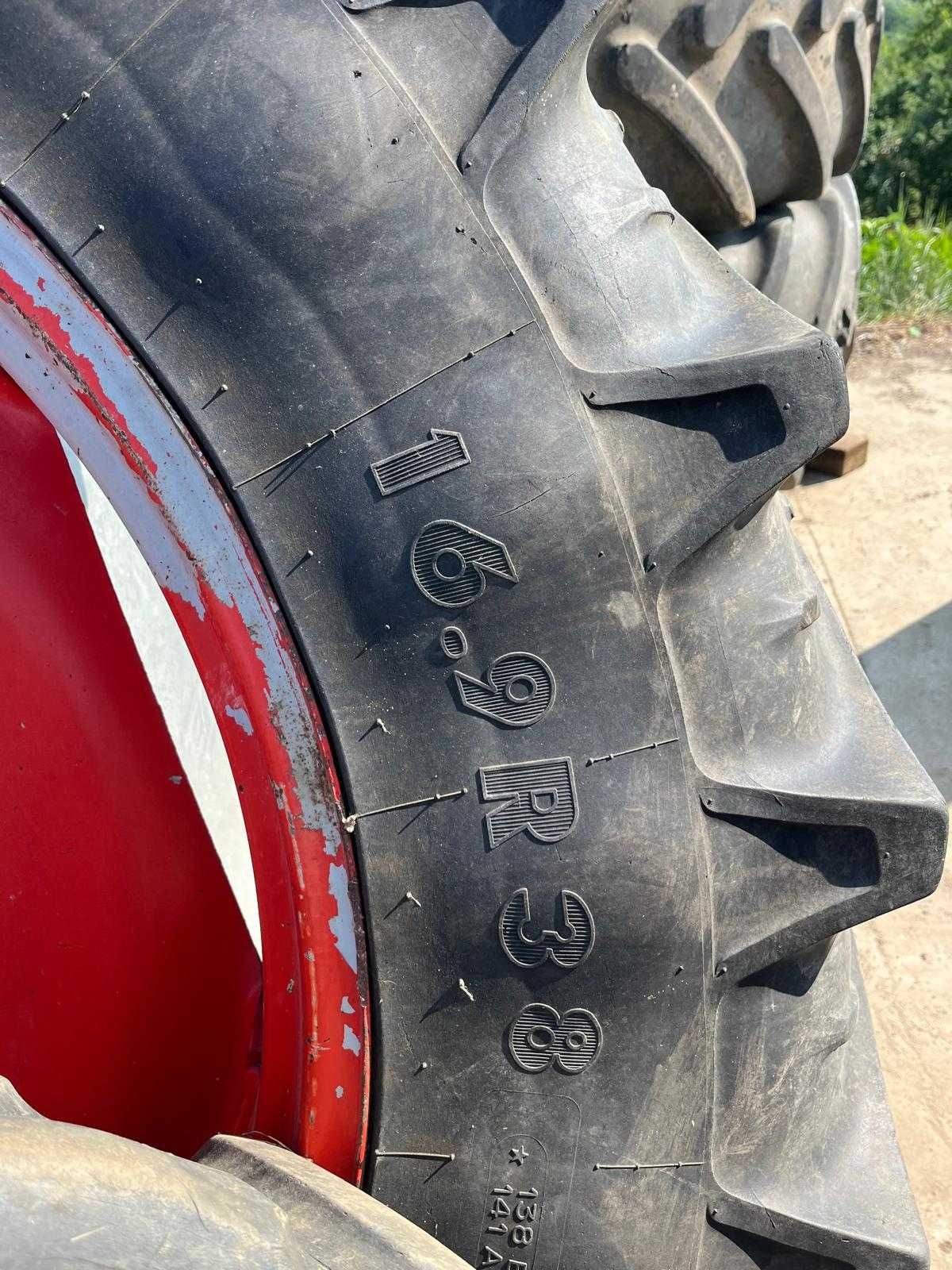 Set Anvelope/Roti Tractor Spate R38 Fata R 28