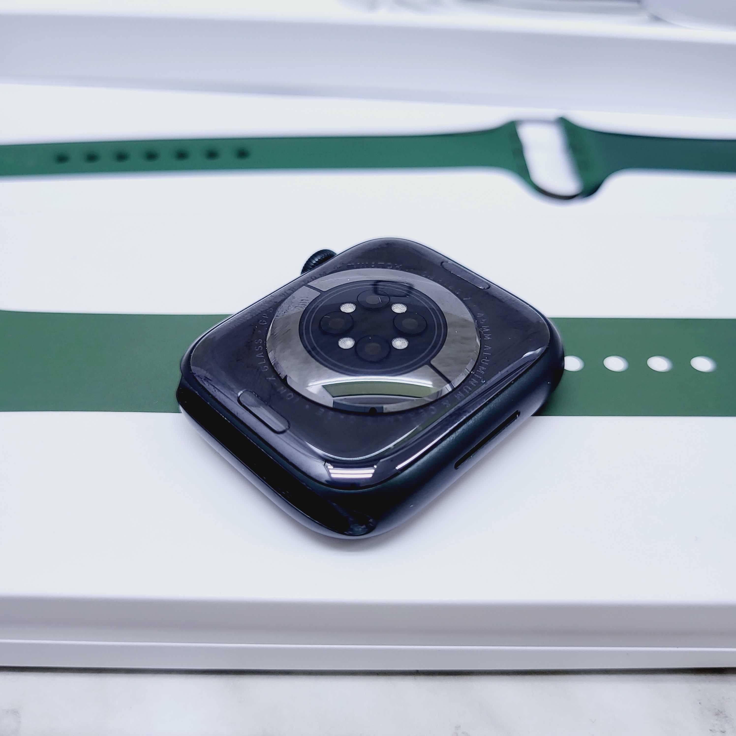 Apple Watch Seria 7, GPS, Verde, 45mm, ZEUS Amanet Militari 25301