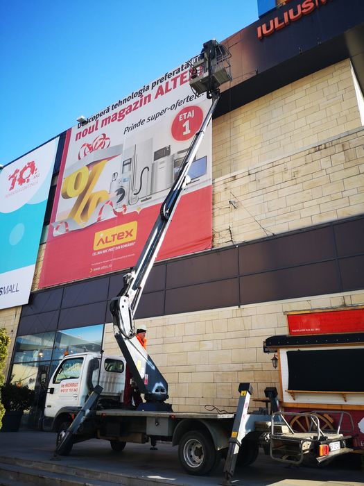 Nacela,Prb,Platforma autoridicatoare pe sasiu cu brat telescopic 18m p