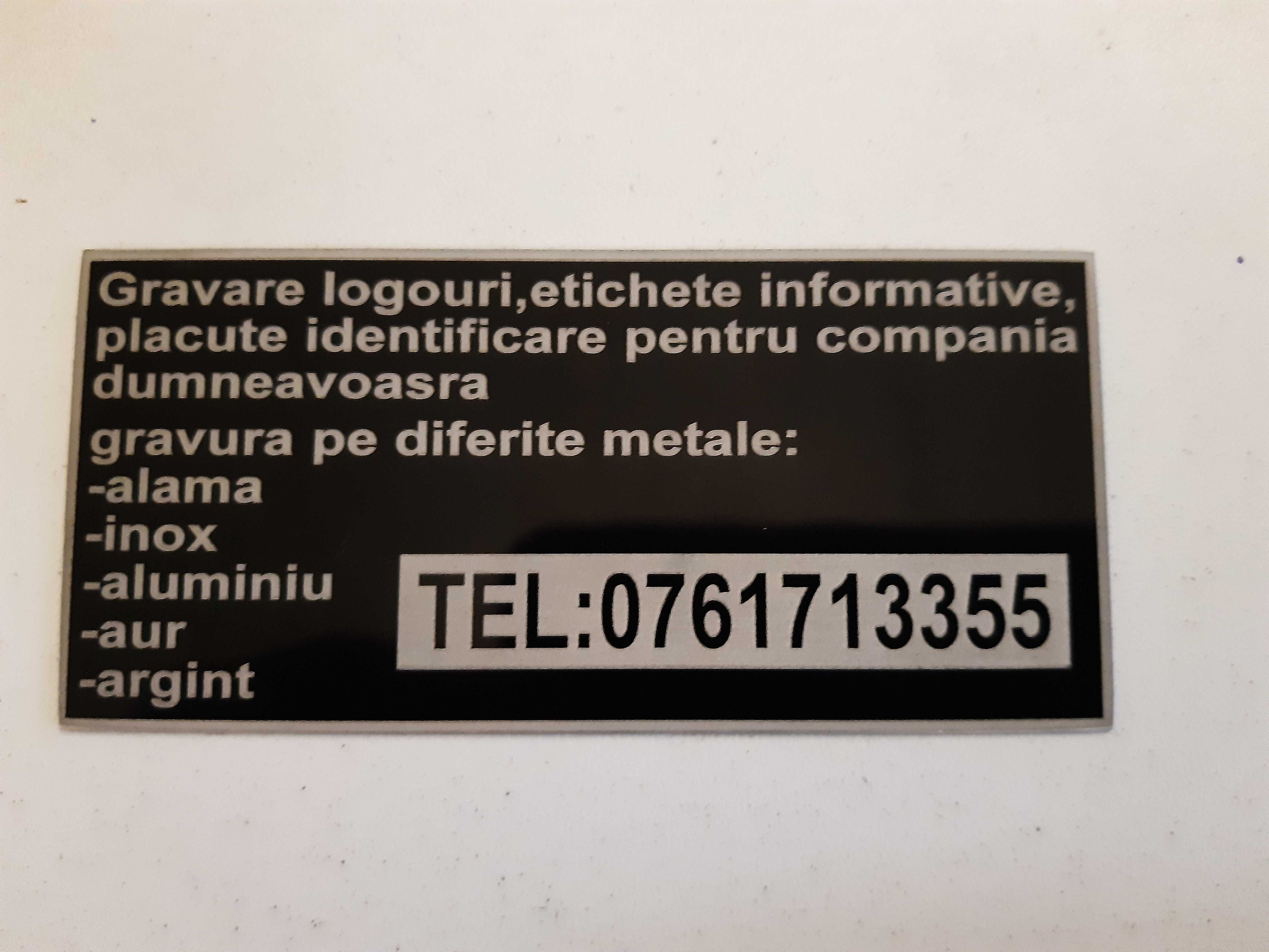 Gravura laser si cnc. Ștampile metalice