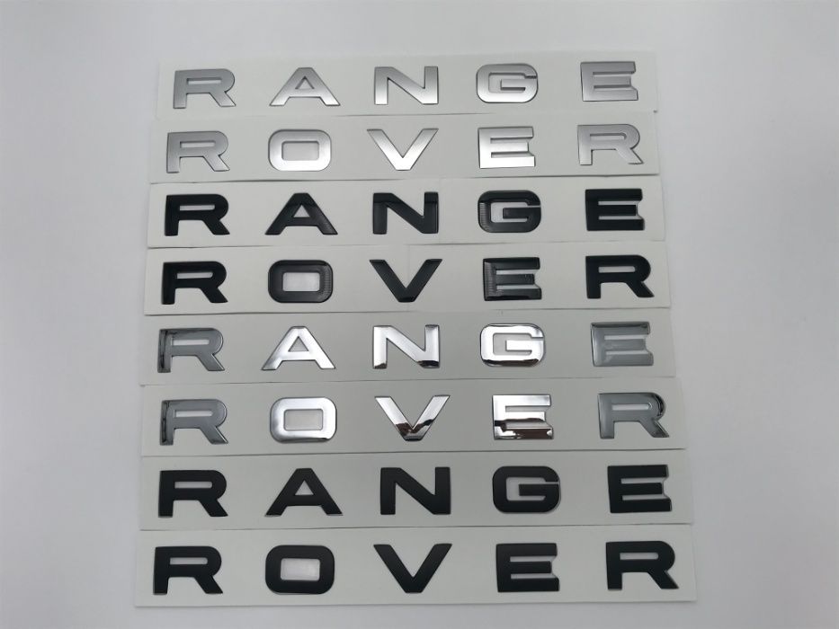 Emblema compatibila Range Rover negru lucios