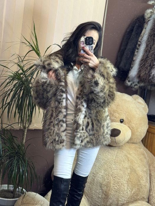 Уникално палто от Висок клас еко косъм !