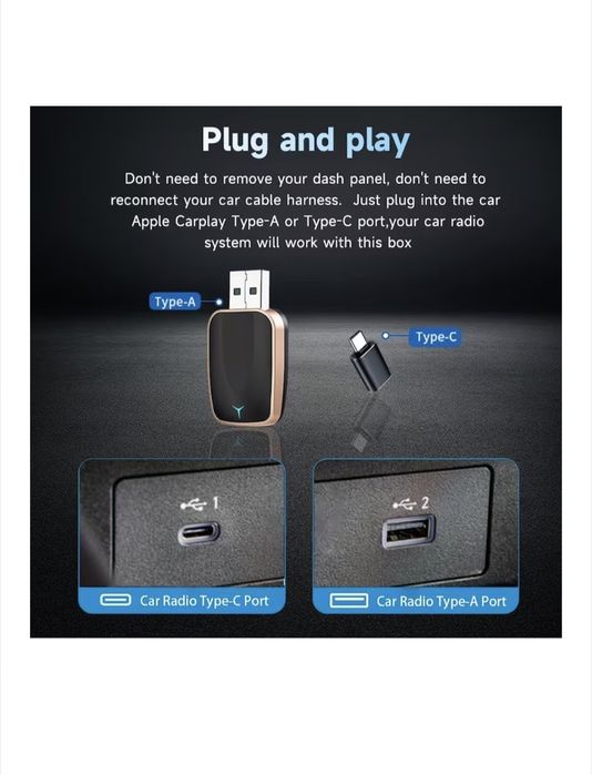 Adaptor cablu-wireless android auto