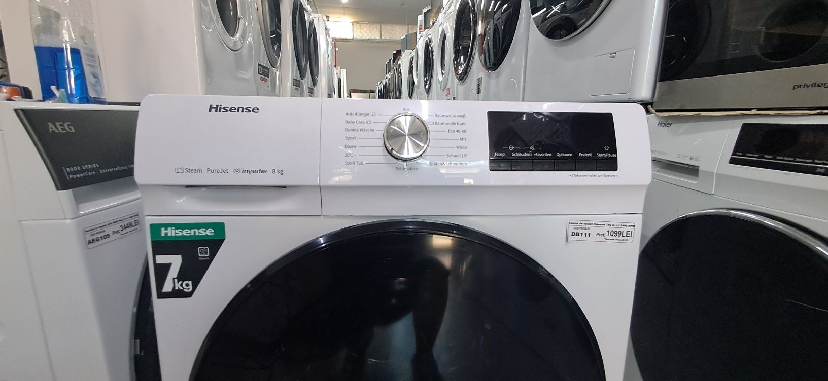 Mașina de spălat Hisense 7kg import Germania Garanție Db109