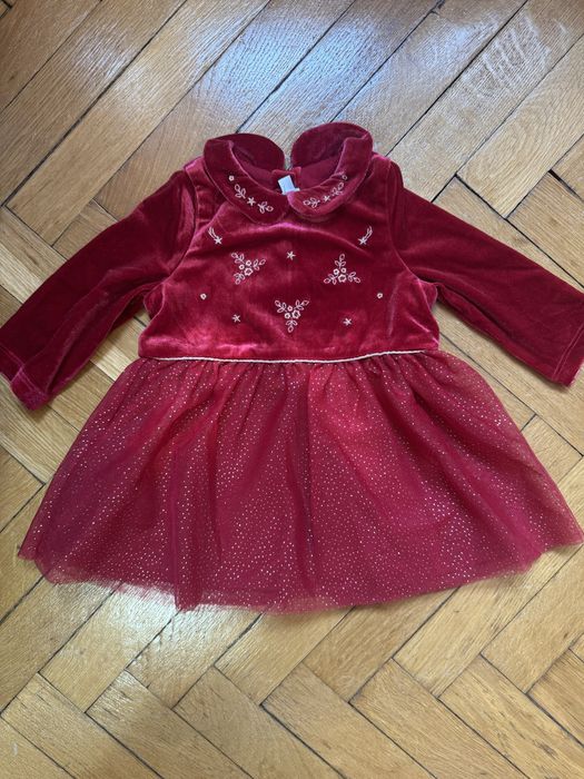 Lot doua salopete si o rochita craciun 6 luni sergent major