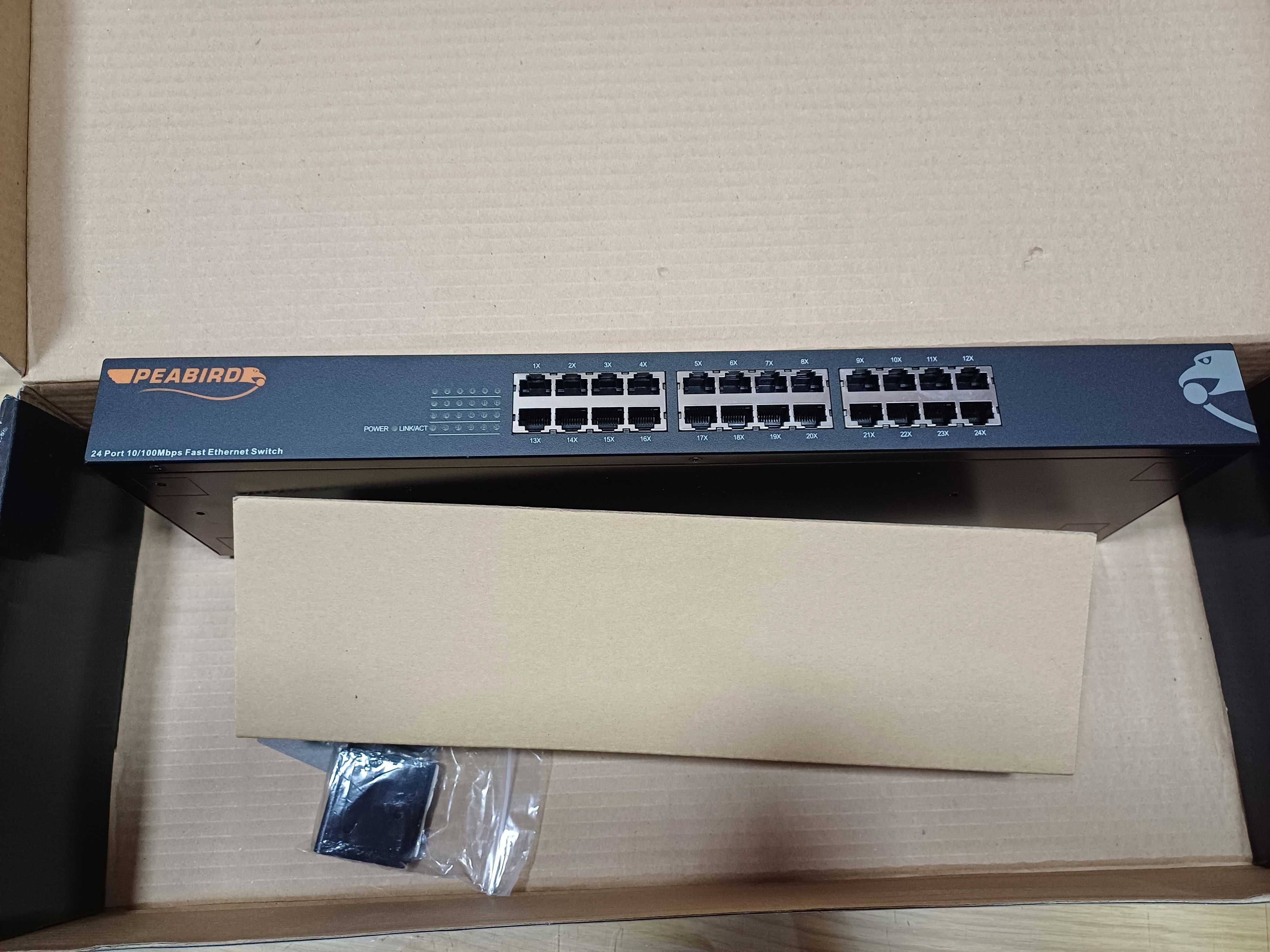 Switch PEABIRD Switch 24 Ports 10/100 Суитч 24 портов