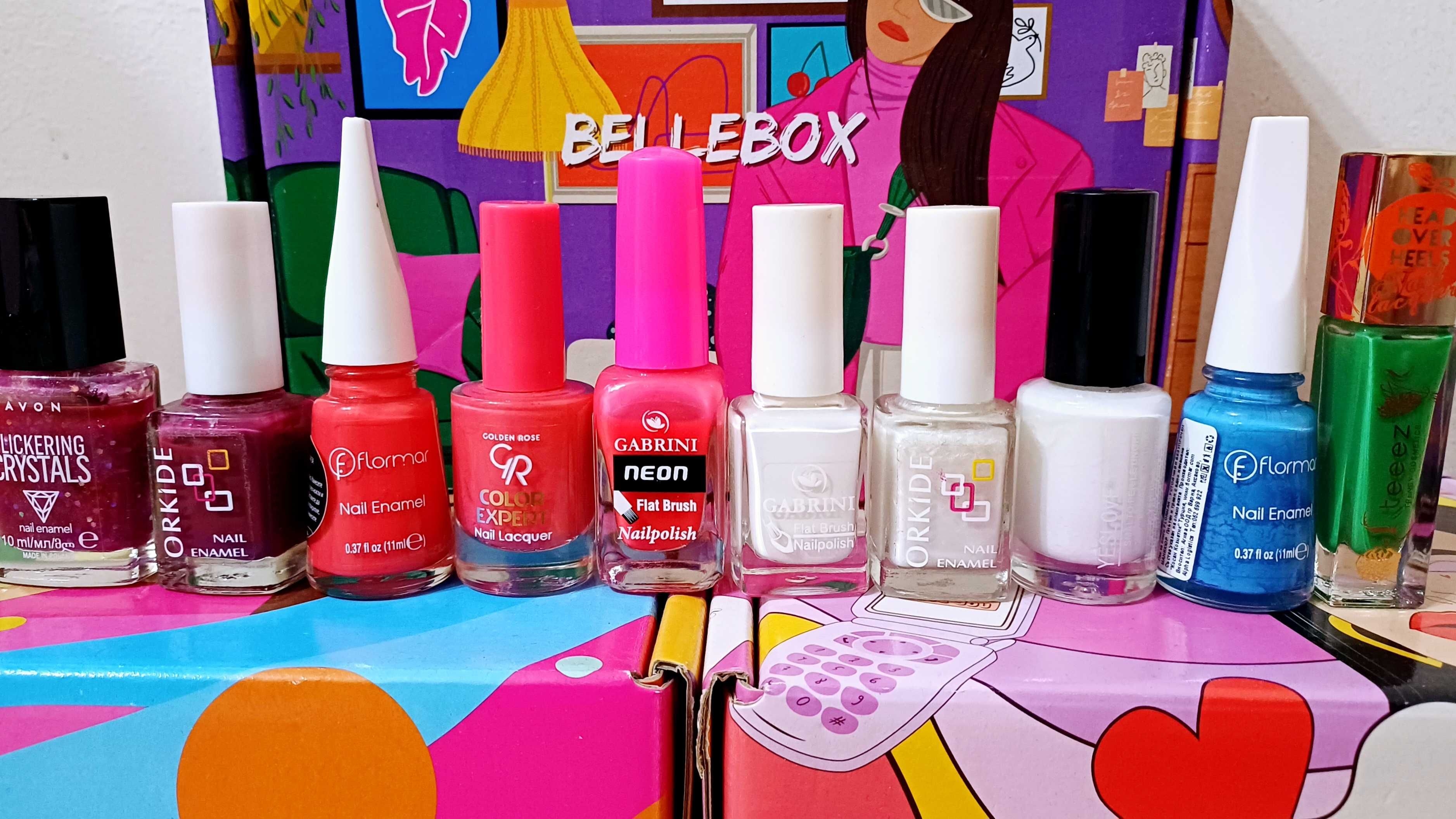 Голям лот от 10 броя нов лак за нокти- Avon,Orkide,Flormar,Gabrini