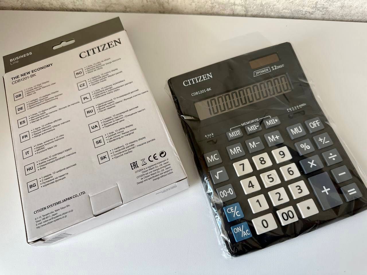 Калькулятор CITIZEN Business Line "CDB1201-BK" 12-разрядный