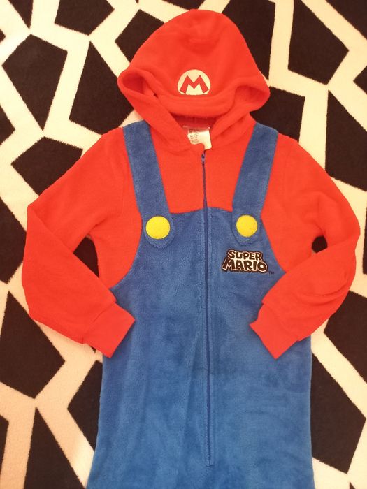 122-128 H&M Плюшен костюм / Overall  Super Mario